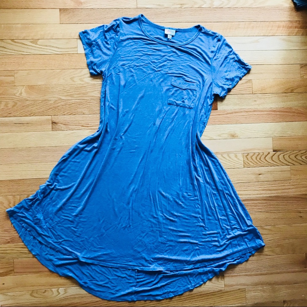 lularoe super soft purple blue heathered carly